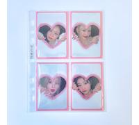 Meowcafe K-Keep A5 Slim 4 Pocket Premium Binder Pages, 63x93mm, 7 Holes, 100 Micron, Pack of 25