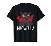 Meowcula Funny Halloween Cat Vampire Dracula Kitty Lover T-Shirt