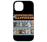Meowdicine For Happiness Cats Pun Cute Kittens Cat Lover Case for iPhone 14