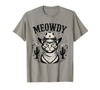 Meowdy Cat Funny Western Country Vintage Cowboy Cat T-Shirt