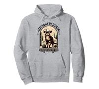 Meowdy Partner Cat - Howdy Partner Cat Funny Western Cowboy Pullover Hoodie