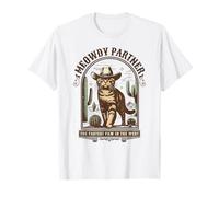 Meowdy Partner Cat - Howdy Partner Cat Funny Western Cowboy T-Shirt