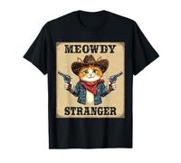 Meowdy Stranger Cowboy Cat T-Shirt