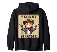 Meowdy Stranger Cowboy Cat Zip Hoodie