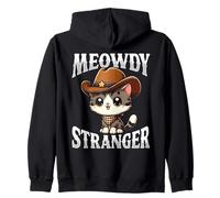 Meowdy Stranger Cowboy Cat Zip Hoodie