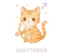 Meowgic & Moon Signs: A Feline-Inspired Astrology Notebook - Sagittarius