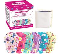 Meowgool Adhesive Eye Patches for Kids with Lazy Eye, 30+3 Bonus Patches, 6 Fun Girls Designs, 1 Stickers Incentive Poster (Regular Size)