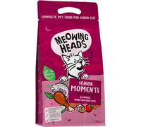 Meowing Heads Complete Dry Cat Food 1.5kg - Senior Moments - Vet Approved