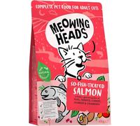 Meowing Heads So-Fish-Ticated Salmon Adult Cat Food 4kg x 2