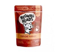 Meowing Heads Top Cat Turkey 100G (Pack Of 10)