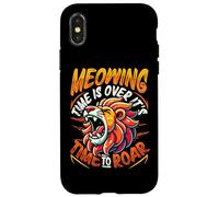 Meowing Time Is Over It's Time To Roar - Roaring Lion Case for iPhone X/XS