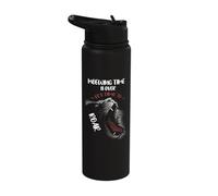 Meowing Time is Over It's Time to Roar - Roaring Lion Stainless Steel Insulated Water Bottle