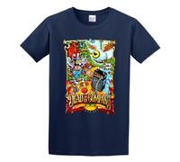 MEOWKIT Summer Classic Round Neck T-Shirt Dead Company Art Poster T-Shirt Navy XXL