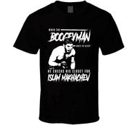 MEOWKIT When The Boogeyman Goes to Sleep He Checks for Islam Makhachev T Shirt Black Black M