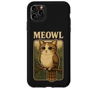 Meowl - Funny Meow Cat Owl Brainrot Meme Gaming Slang Case for iPhone 11 Pro Max