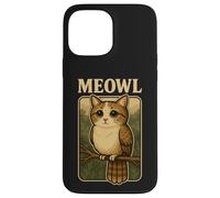 Meowl - Funny Meow Cat Owl Brainrot Meme Gaming Slang Case for iPhone 13 Pro Max