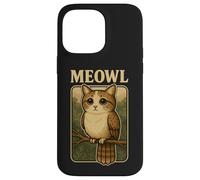 Meowl - Funny Meow Cat Owl Brainrot Meme Gaming Slang Case for iPhone 14 Pro Max