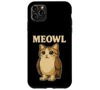 Meowl - Funny Meow Cat Owl Brainrot Slang Gaming Meme Case for iPhone 11 Pro Max