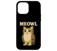 Meowl - Funny Meow Cat Owl Brainrot Slang Gaming Meme Case for iPhone 12 Pro Max