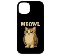 Meowl - Funny Meow Cat Owl Brainrot Slang Gaming Meme Case for iPhone 13