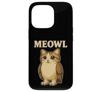 Meowl - Funny Meow Cat Owl Brainrot Slang Gaming Meme Case for iPhone 13 Pro