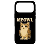 Meowl - Funny Meow Cat Owl Brainrot Slang Gaming Meme Case for iPhone 17 Pro Max
