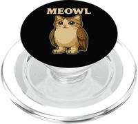 Meowl - Funny Meow Cat Owl Brainrot Slang Gaming Meme PopSockets PopGrip for MagSafe