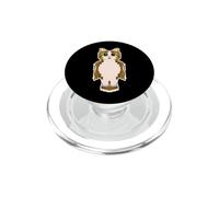 Meowl Gen Alpha Owl Cat Brainrot Meme Brain Rot PopSockets PopGrip for MagSafe