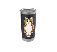 Meowl Gen Alpha Owl Cat Brainrot Meme Brain Rot Stainless Steel Insulated Tumbler