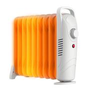 Meown 9-Fin Oil Filled Radiator Heater, Portable Electric Room Heater with Thermostat, Overheat Protection, Silent Operation, Carry Handle, Energy-Efficient Warmer for Home, Bedroom & Office