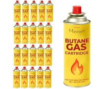 MEOWN Camping Gas Cartridges 227g - Pack of 20, Portable Gas Canisters for Stoves, BBQs & Outdoor Cooking