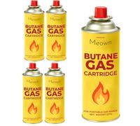 MEOWN Camping Gas Cartridges 227g - Pack of 4, Portable Gas Canisters for Camping Stoves, BBQs & Outdoor Cooking