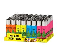 MEOWN Original Mix Lighter Collection - Limited Edition, Refillable Lighters with Replaceable Flint, Durable Design & Assorted Colours - Multipurpose for Home, Camping, BBQ & Gifts (Box of 5)