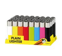 MEOWN Plain Clipper Lighter Set - 5 Pack, Regular Size, Assorted Colors & Designs, Reusable Lighters for Everyday Use