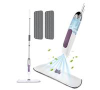 MEOWN Spray Mop for Floor Cleaning | ° , 2 Reusable Microfiber Pads, and Refillable Bottle | Efficient Wet & for Hardwood, Tile, Laminate Floors (PURPLE)