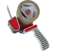 Meown Tape Dispenser Gun - Hand Held with Easy Pistol Grip - Fits 50mm Wide Adhesive Tapes - Built-in Brake - Ideal for Industrial, Office, or Home Use, General Packaging, Parcel Packing & Sealing