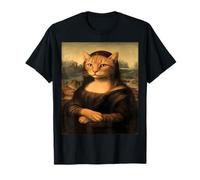 Meowna Lisa - Vintage Art Parody Remix T-Shirt