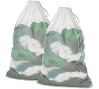 Meowoo 2Pcs Laundry Bags with Drawstring,60×90cm Mesh Laundry Bags for Delicates Heavy Duty Net Washiing Bag for Washing Machine