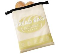 Meowoo Reusable Bread Bags for Homemade Sourdough, Polyester Bags for Sourdough with Sealed Zipper, TPU Lining, Keeps Fresh Longer Food Storage Bags, 43 x 32cm, Beige