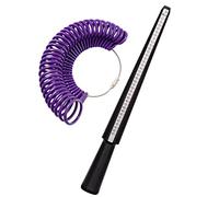 Meowoo Ring Sizer UK, A-Z Ring Measurement Tool UK Sizes, Finger Ring Size Measure, Ring Sizer with Clear Scale, Easy to Use, Ring Size Gauge UK for Women, Men (Plastic Set)