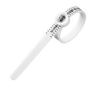 Meowoo Ring Sizer UK, Ring Sizer Measure Sizes A-Z with Magnifying Glass Adjustable Ring Measurement Tool (Plastic Gauge-A-Z)