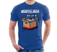 Meowtal Metal Gear Solid Kitty Men's T-Shirt Royal Blue