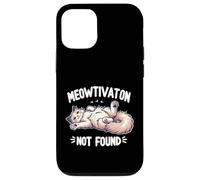 Meowtivation Not Found Demotivated Cat Sleeping Office Humor Case for iPhone 12/12 Pro