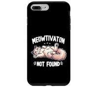 Meowtivation Not Found Demotivated Cat Sleeping Office Humor Case for iPhone 7 Plus/8 Plus