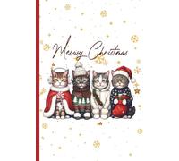 Meowy Christmas Composition Notebook: Festive Blank Cat Journal for Kids, Teens & Holiday Gift Giving, Perfect for Notes, Doodles, School & Secret Santa