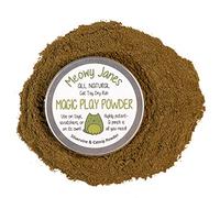 Meowy Janes All Natural Magic Cat Play Powder - Catnip and Silvervine Powder Blend - Cat Toy Dry Rub