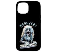 Meowzart Mozart Cat Funny Classical Music Piano Keyboard Case for iPhone 15