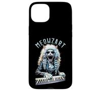 Meowzart Mozart Cat Funny Classical Music Piano Keyboard Case for iPhone 15 Plus
