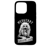 Meowzart Mozart Cat Funny Classical Music Piano Keyboard Case for iPhone 15 Pro Max