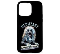 Meowzart Mozart Cat Funny Classical Music Piano Keyboard Case for iPhone 15 Pro Max